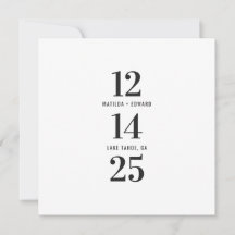 Moderne, grafische typografische bruiloft voor fot