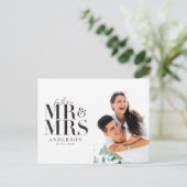 Moderne, grafische, typografische foto waarop de d briefkaart (Staand voorkant)