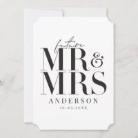 Moderne, grafische, typografische save the date ka