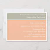 Moderne grafische Uitnodiging van het Afstuderen - (Achterkant)