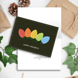 Moderne grafische verlichting Kerstmis Feestdagen Kaart