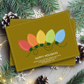 Moderne grafische verlichting Kerstmis Feestdagenkaart