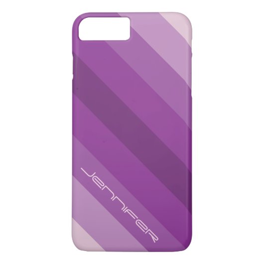 Moderne grafische vijf Paarse streep met aangepast Case-Mate iPhone Case (Achterkant)