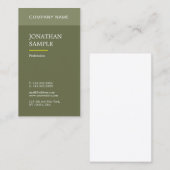 Moderne grafische vormgeving professionele vormgev visitekaartje (Voorkant / Achterkant)