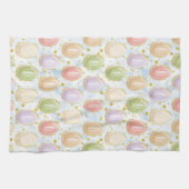 Moderne grafische Waterverf paaseieren Theedoek (Horizontaal)