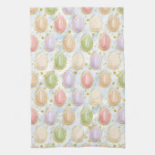 Moderne grafische Waterverf paaseieren Theedoek (Verticaal)