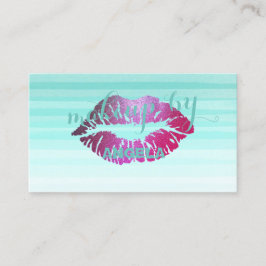 Moderne grafische weergave, lips -Makeup artiest Visitekaartje