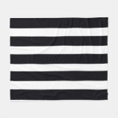 Moderne grafische zwart-wit gestreept klassieke ko fleece deken (Voorkant (Horizontaal))