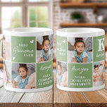 Moderne GRANDMA Gepersonaliseerde 7 Multi Foto Koffiemok<br><div class="desc">Introductie van het perfecte cadeau voor de beste OMA ooit - een gepersonaliseerde foto collage koffie mok! Deze stijlvolle en moderne mok beschikt over ruimte voor 7 speciale afbeeldingen, waardoor een uniek en sentimenteel cadeau wordt gecreëerd dat elke moeder zou aanbidden. Met de mogelijkheid om een gepersonaliseerd monogram initiaal en...</div>