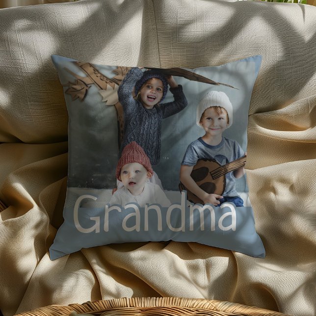 Moderne Grandma Photo & Quote Cute Cute Cushion Kussen (Creator heeft geüpload)