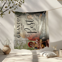 Moderne 'GRANDPA'-foto's, namen en prijsopgave Fleece Deken