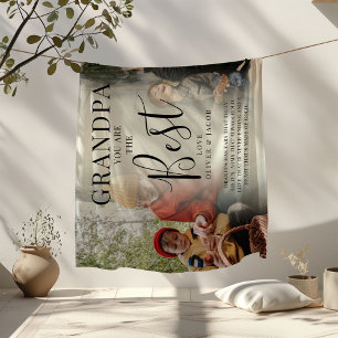 Moderne 'GRANDPA'-foto's, namen en prijsopgave Fleece Deken