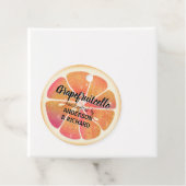 Moderne Grapefruit Fruit Grapefruitcello Bedankjes Labels (In situ)