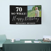 Moderne Grappige 70 Dus Wat 70ste Verjaardagsfeest Spandoek (Beurs)