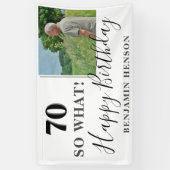 Moderne Grappige 70 Dus Wat 70ste Verjaardagsfeest Spandoek (Verticaal)