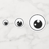 Moderne Grappige Boze Oog Bescherming Verjaardag C Confetti (Achterkanten)