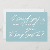 Moderne grappige bridesmaïde typografische voorste kaart (Voorkant)