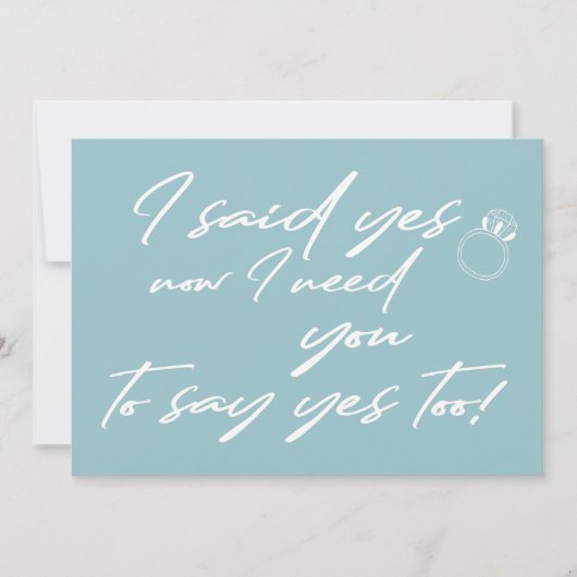 Moderne grappige bridesmaïde typografische voorste kaart (Voorkant)