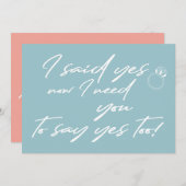 Moderne grappige bridesmaïde typografische voorste kaart (Voorkant / Achterkant)