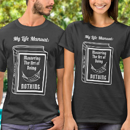 Moderne Grappige Citaten Typografie Zwart-wit T-shirt