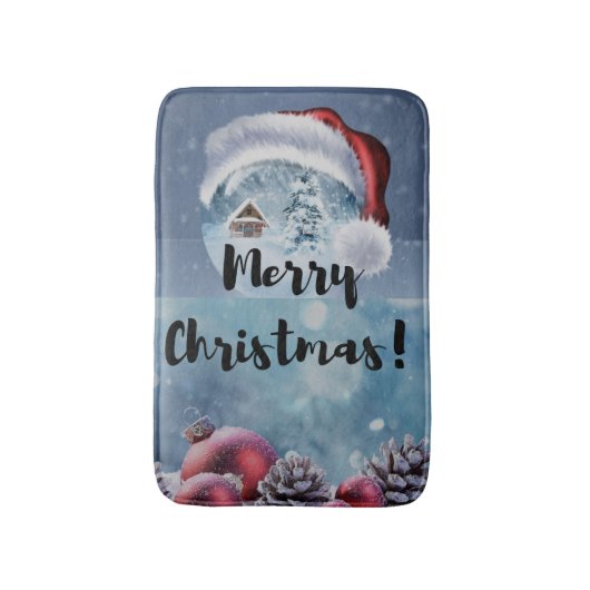 Moderne grappige cute Kerst rendier Badmat (Voorkant Verticaal)