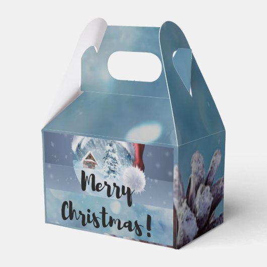 Moderne grappige cute Kerst rendier Bedankdoosjes (Voorkant Zijde)