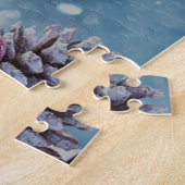 Moderne grappige cute Kerst rendier Legpuzzel (Zijkant)