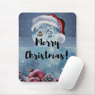 Moderne grappige cute Kerst rendieren      Muismat