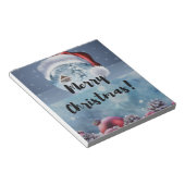 Moderne grappige cute Kerst rendieren Notitieblok (Schuin)