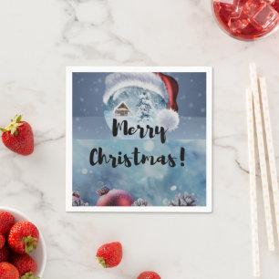 Moderne grappige cute Kerst rendieren      Servet