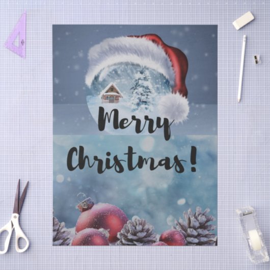Moderne grappige cute Kerst rendieren Tissuepapier (Craft)