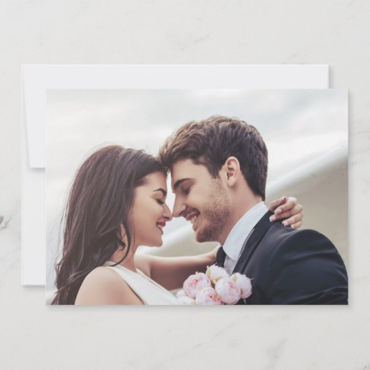 Moderne Grappige Foto Gratis Drinken Save the Date (Achterkant)