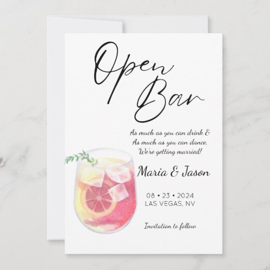 Moderne grappige foto save the date (Voorkant)