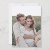 Moderne grappige foto save the date (Achterkant)