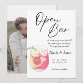 Moderne grappige foto save the date (Voorkant / Achterkant)