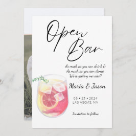 Moderne grappige foto save the date