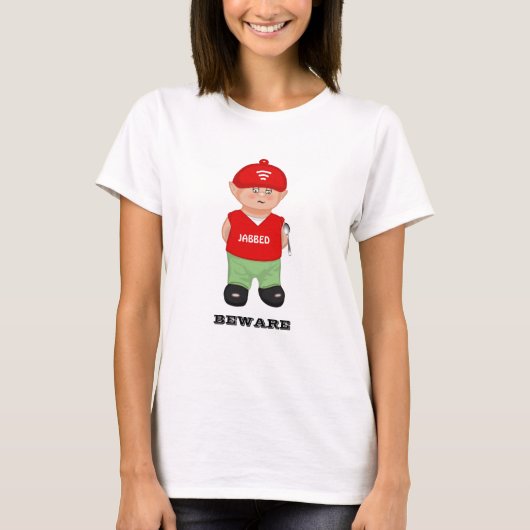 Moderne grappige geprikkelde cartoon T-Shirt (Voorkant)