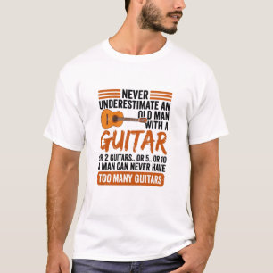 Moderne Grappige Gitarist T-Shirt, Gitarist T-shirt