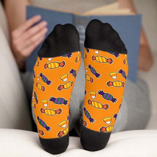 Moderne Grappige Halloween Snoepjes Sokken (Onderkant)