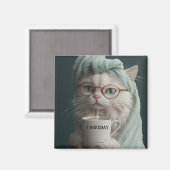 Moderne Grappige Huisdier Dagen Donderdag Magneet (Voorkant / Achterkant)