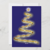 Moderne, grappige kerstkaart rendierblauw (Achterkant)