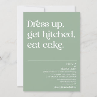 Moderne Grappige Minimale Typografie Sage Groene B Kaart