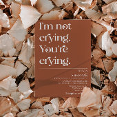 Moderne Grappige Minimale Typografie Terracotta Br Kaart