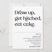 Moderne Grappige Minimalistische Typografie Witte  Kaart (Voorkant)