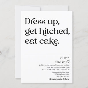 Moderne Grappige Minimalistische Typografie Witte  Kaart