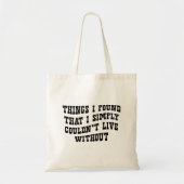 Moderne Grappige Minimalistische Zwarte Typografie Tote Bag (Voorkant)