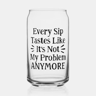 Moderne grappige motivatiequote   Zwarte tekst Blikvorm Glas