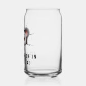 Moderne Grappige Ongebruikelijke Aangepaste Dier K Blikvorm Glas (Links)