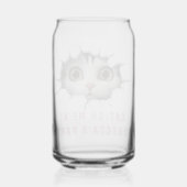 Moderne Grappige Ongebruikelijke Aangepaste Dieren Blikvorm Glas (Achterkant)