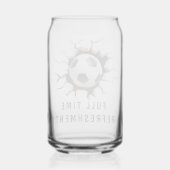 Moderne Grappige Ongebruikelijke Aangepaste Voetba Blikvorm Glas (Achterkant)